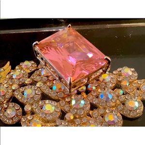 Sterling & pink ice pendant